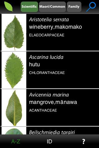 Guide to New Zealand Native Trees for iOS
